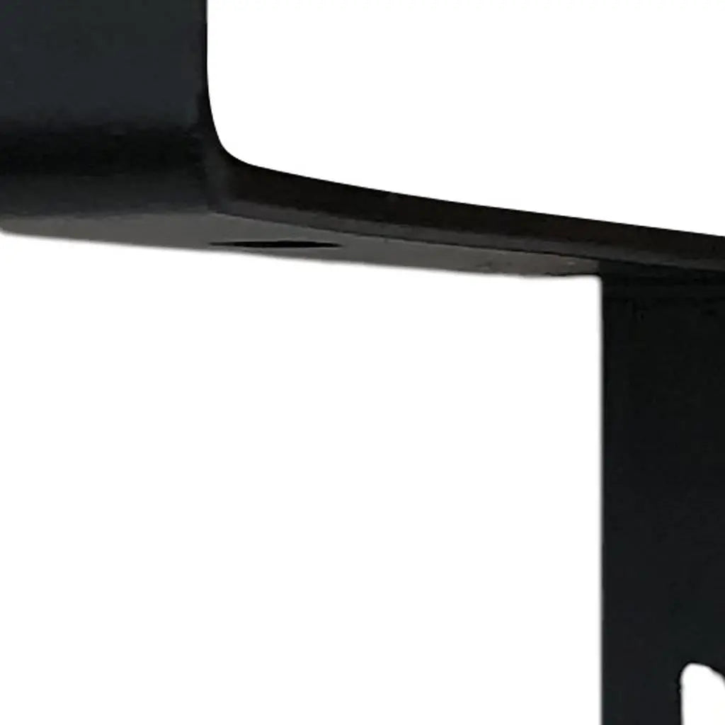 7" Set Of Two Black Metal Wall Mounted Shelf Brackets Homeroots Organization