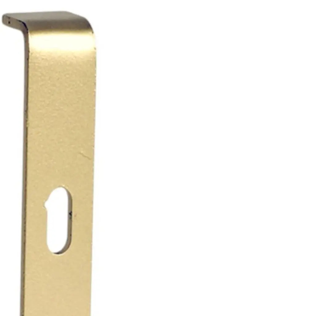 7" Set Of Two Gold Metal Wall Mounted Shelf Brackets Homeroots Organization
