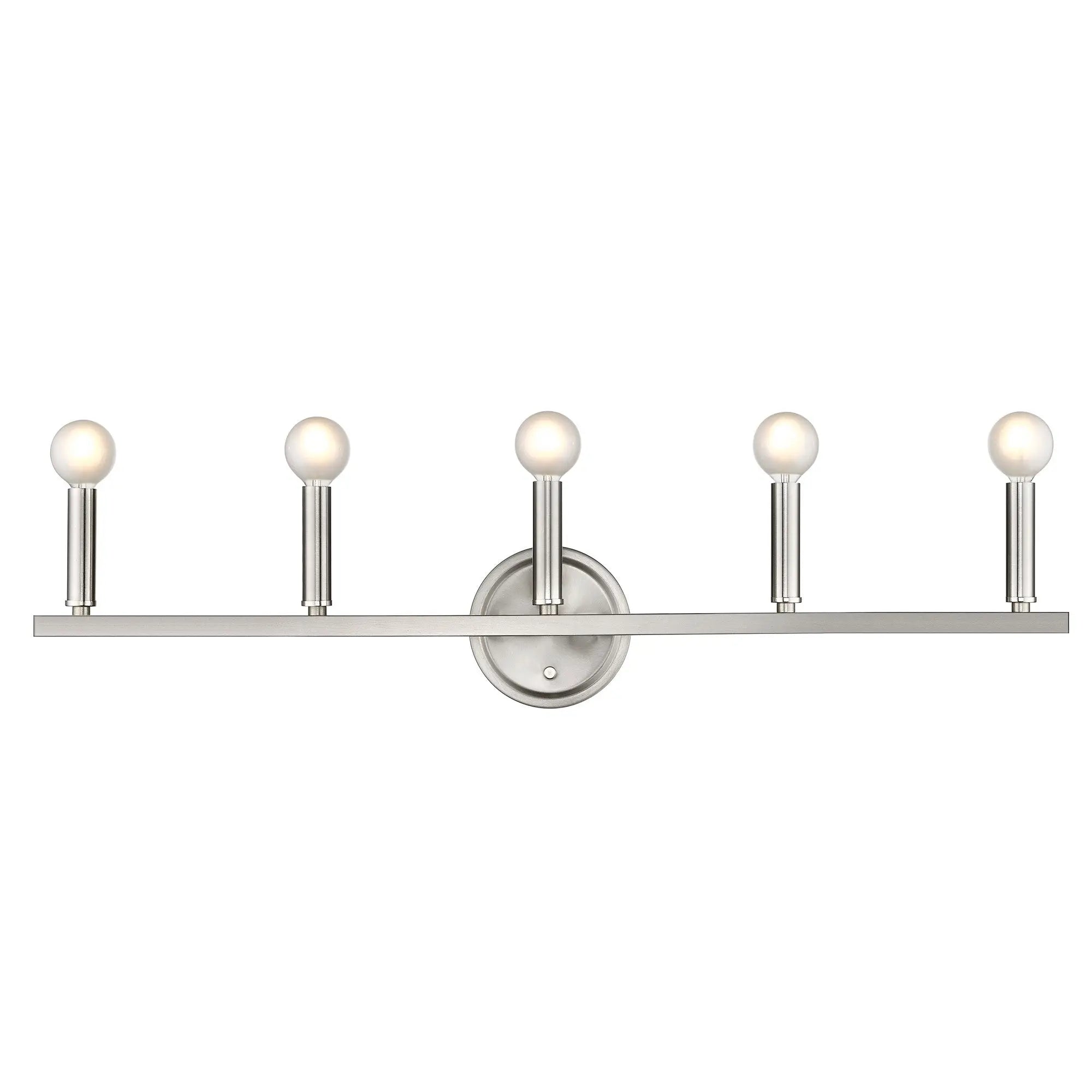 7" Silver Metal Vanity Flush Mounted Sconce Homeroots Lighting