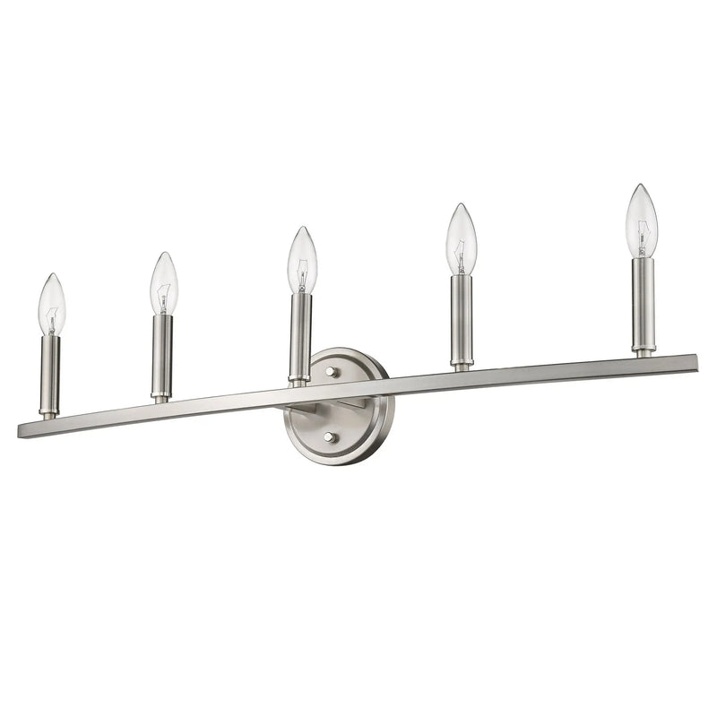 7" Silver Metal Vanity Flush Mounted Sconce Homeroots Lighting