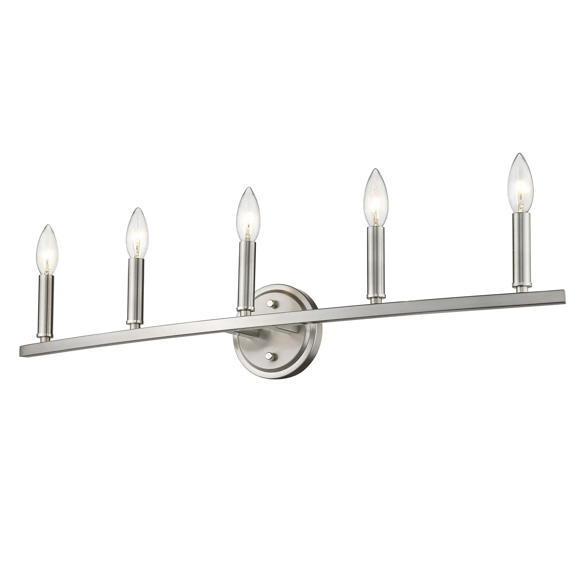 7" Silver Metal Vanity Flush Mounted Sconce Homeroots Lighting