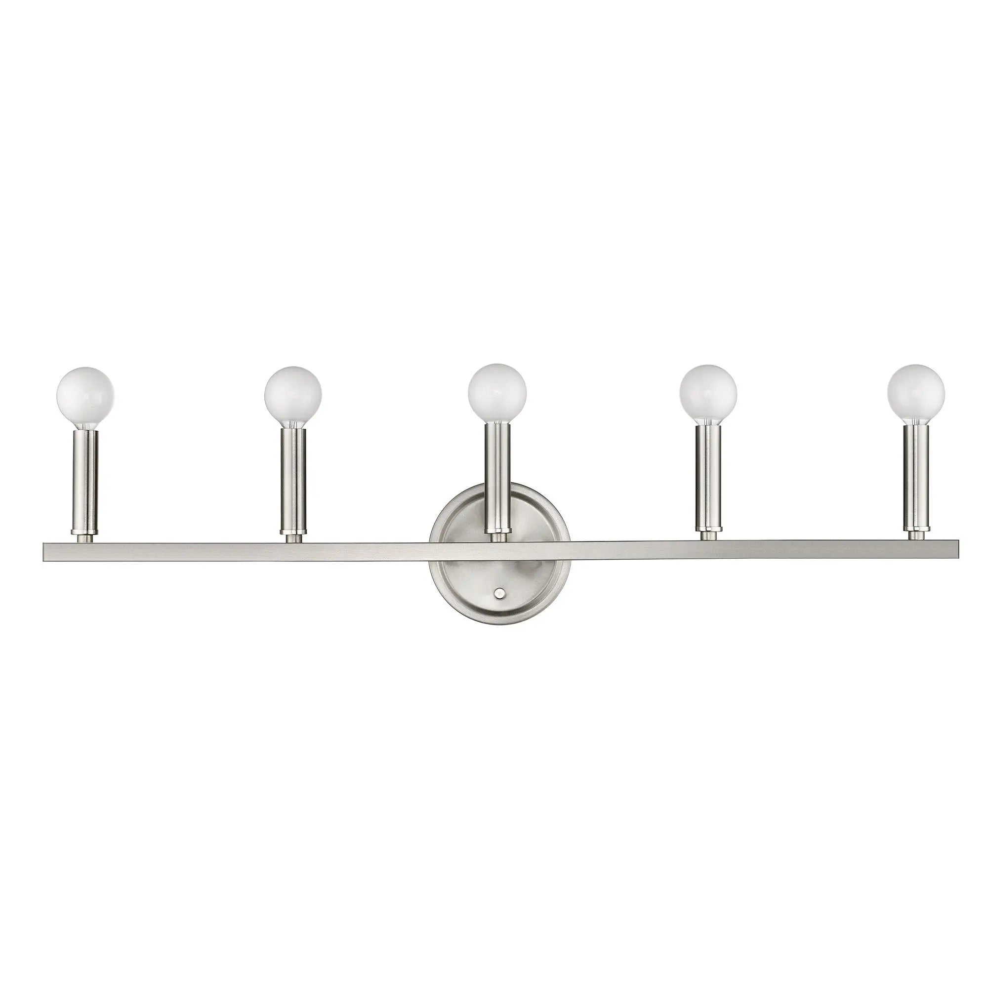 7" Silver Metal Vanity Flush Mounted Sconce Homeroots Lighting