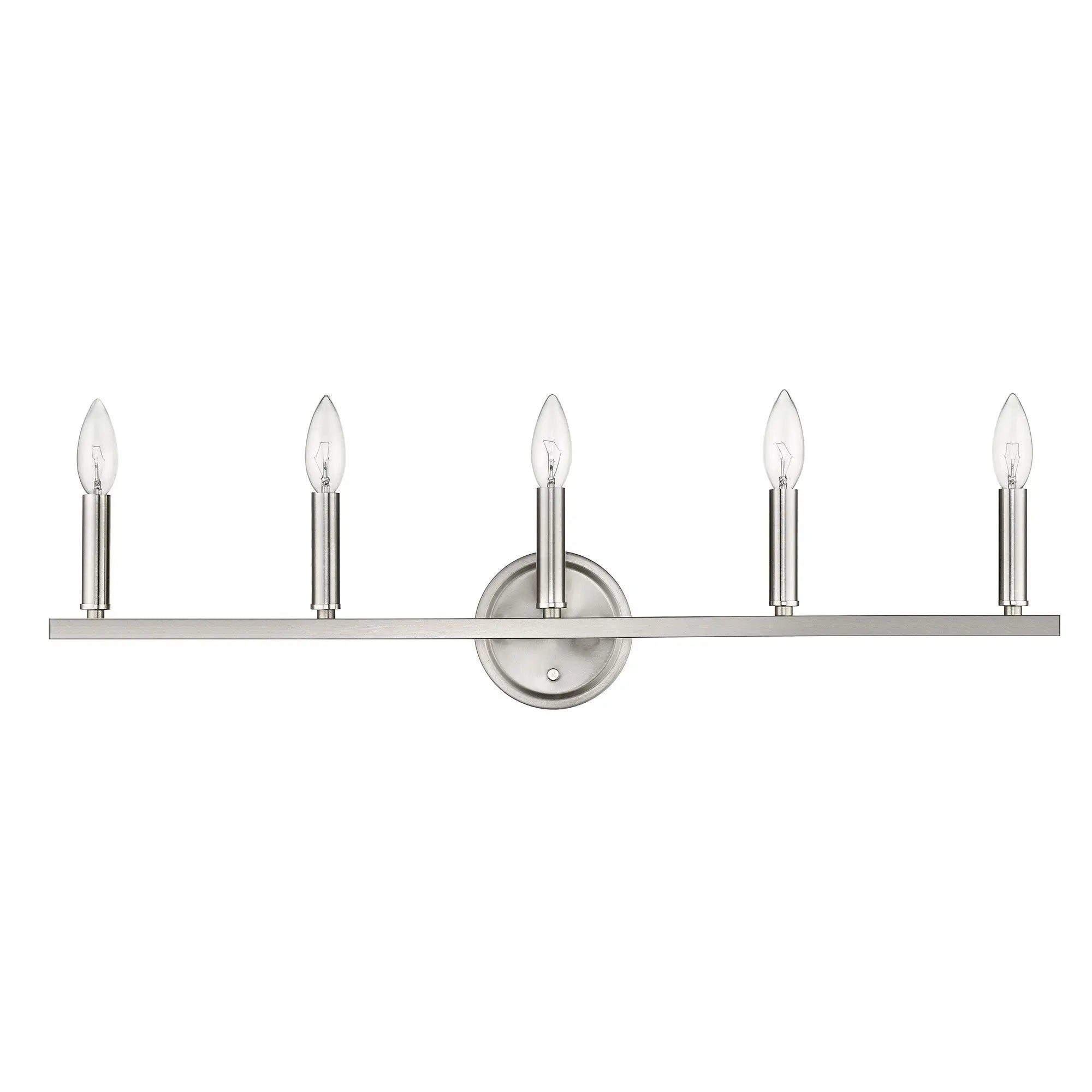 7" Silver Metal Vanity Flush Mounted Sconce Homeroots Lighting