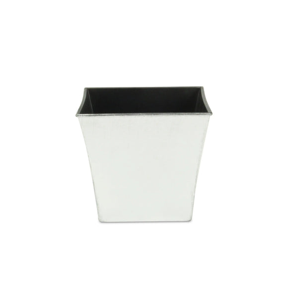 7" Silver Recycled Plastic Indoor Outdoor Square Pot Planter Homeroots Outdoor