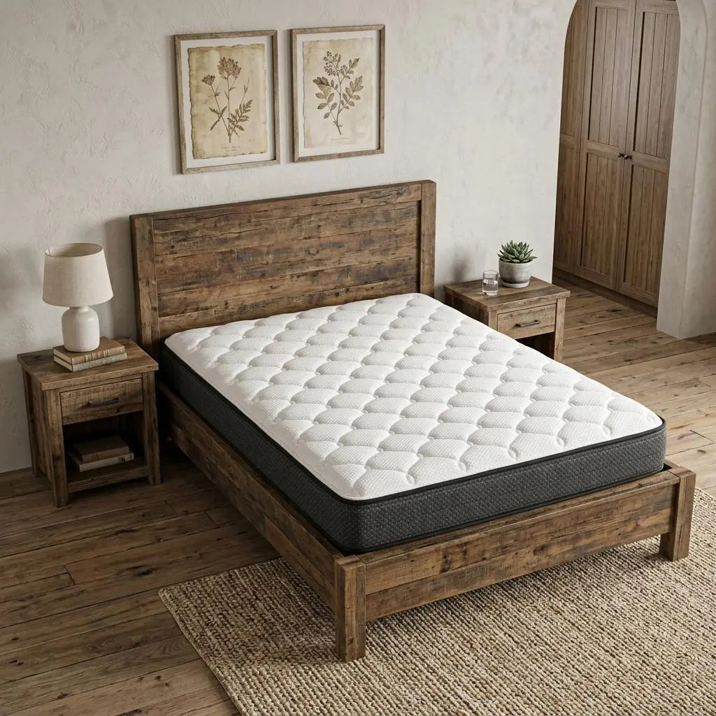 7" Split California King Foam Plush Foam Mattress Homeroots Bed & Bath