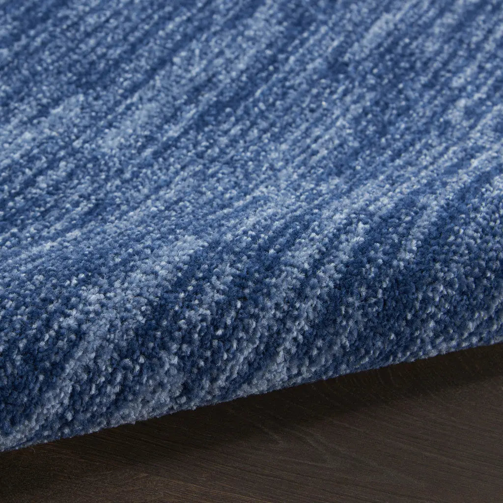 7' Square Blue Stain Resistant Indoor Outdoor Area Rug - GreatEagleInc