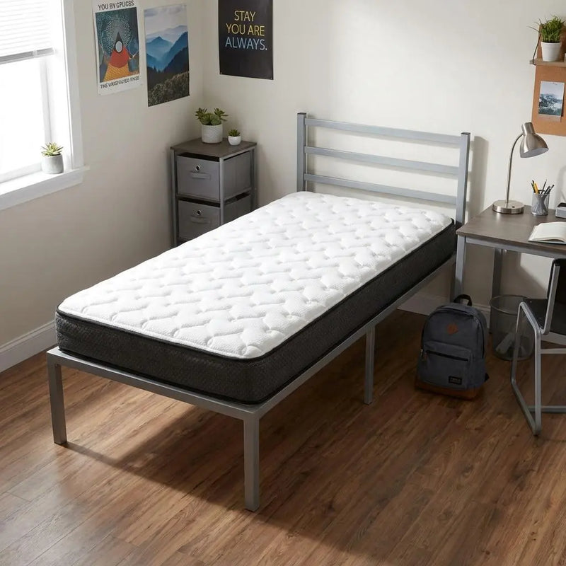 7" Twin XL Foam Plush Foam Mattress Homeroots Bed & Bath