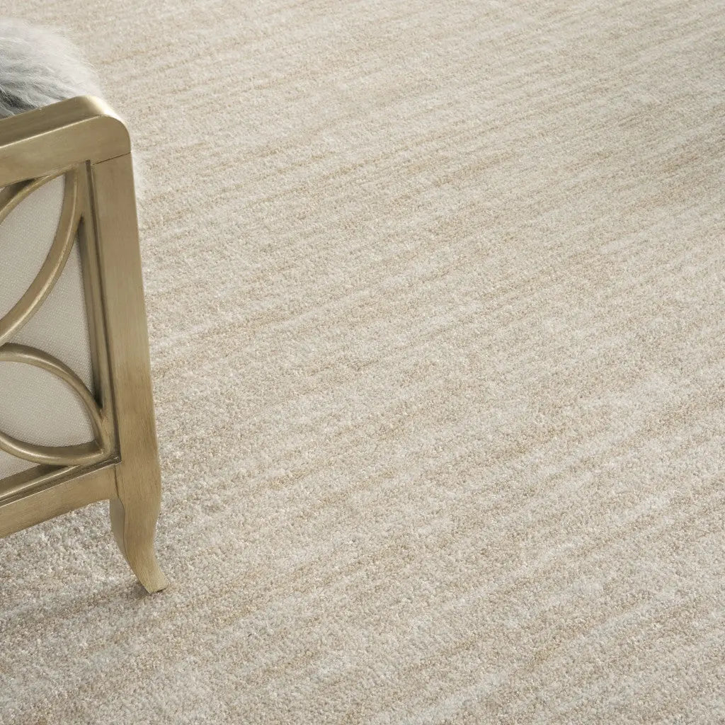 7' X 10' Beige And Ivory Indoor Outdoor Area Rug - GreatEagleInc