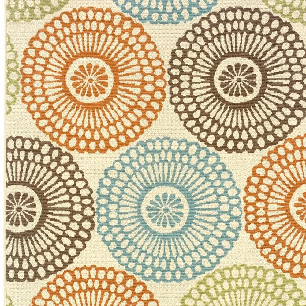 7' X 10' Beige Indoor Outdoor Area Rug Homeroots Outdoor