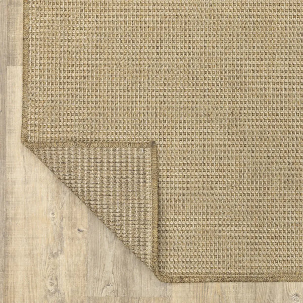 7' X 10' Beige Stain Resistant Indoor Outdoor Area Rug Homeroots Outdoor