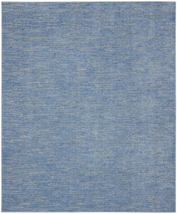 7' X 10' Blue And Gray Indoor Outdoor Area Rug - GreatEagleInc