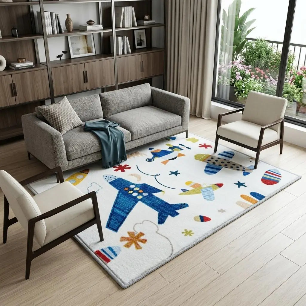7' X 10' Cream Abstract Area Rug Homeroots Home Decor