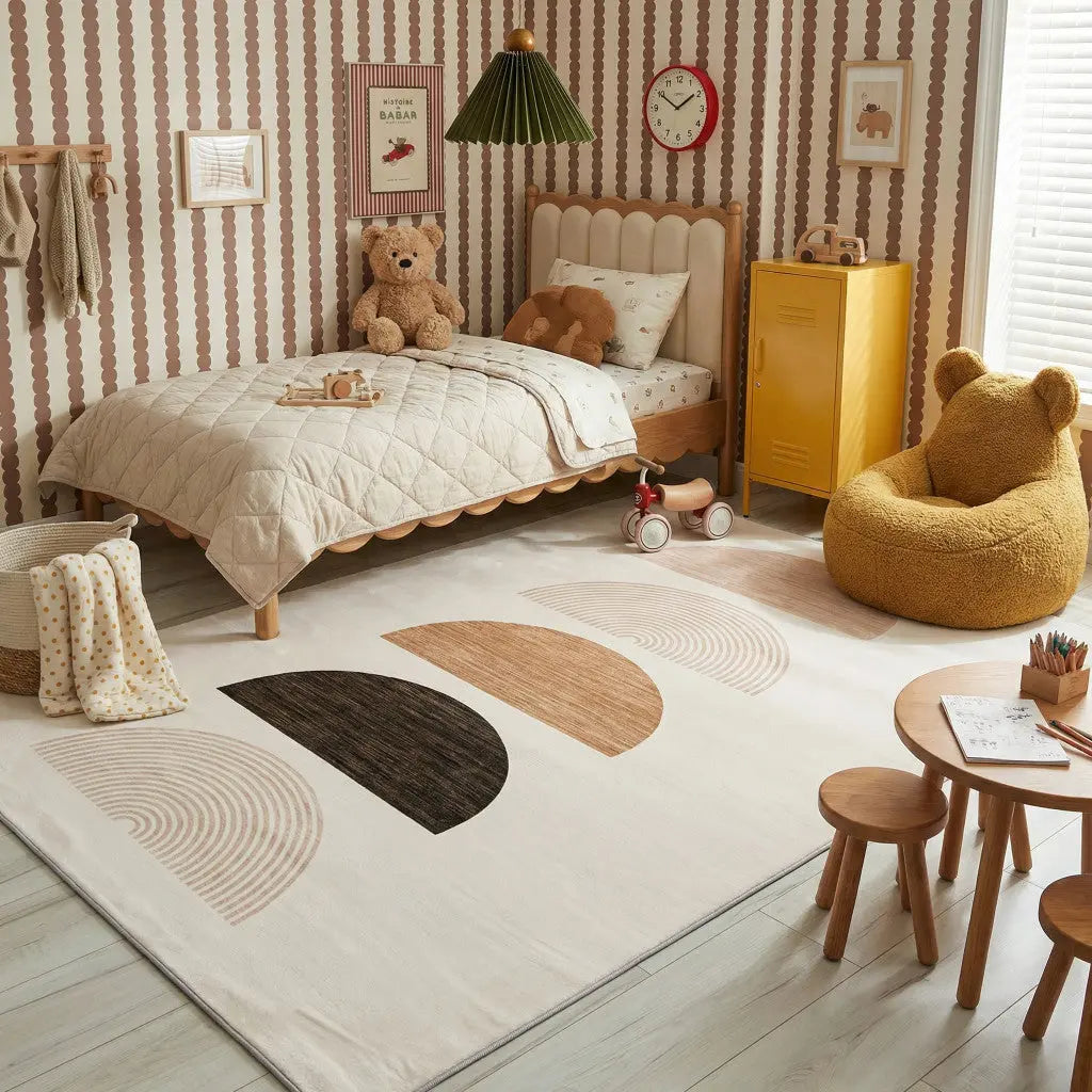 7' X 10' Cream Abstract Area Rug Homeroots Home Decor