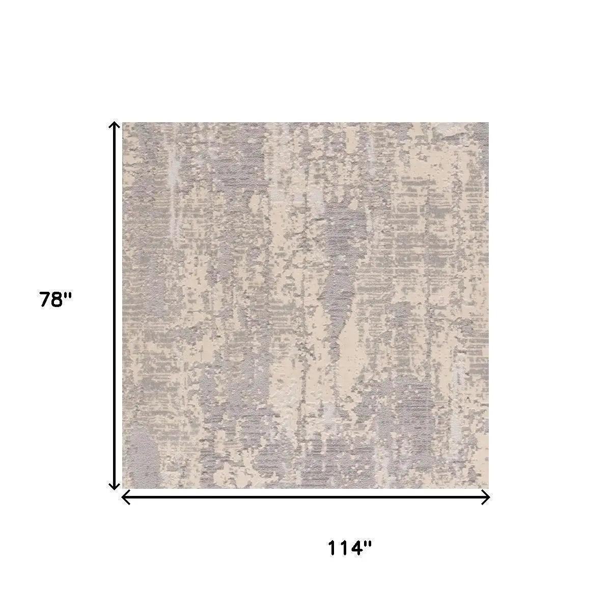 7' X 10' Gray And Beige Abstract Area Rug Homeroots Home Decor