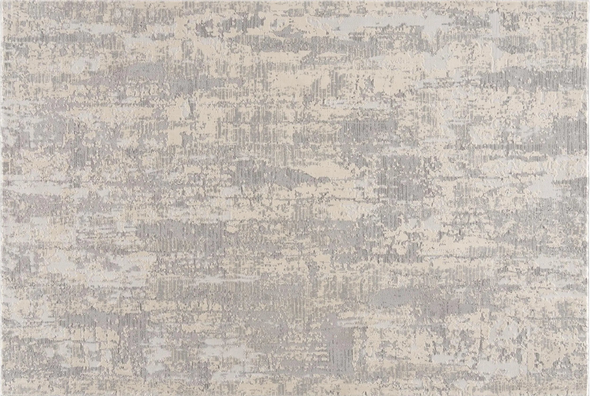 7' X 10' Gray And Beige Abstract Area Rug Homeroots Home Decor