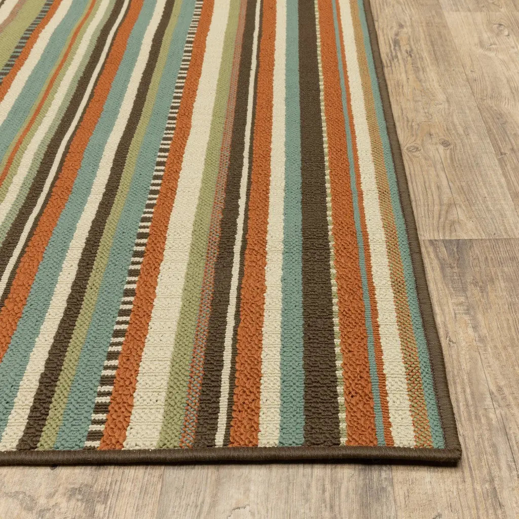 7' X 10' Green Indoor Outdoor Area Rug Homeroots Outdoor