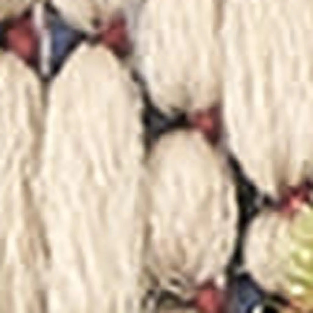 7' X 10' Ivory And Blue Indoor Outdoor Area Rug - GreatEagleInc