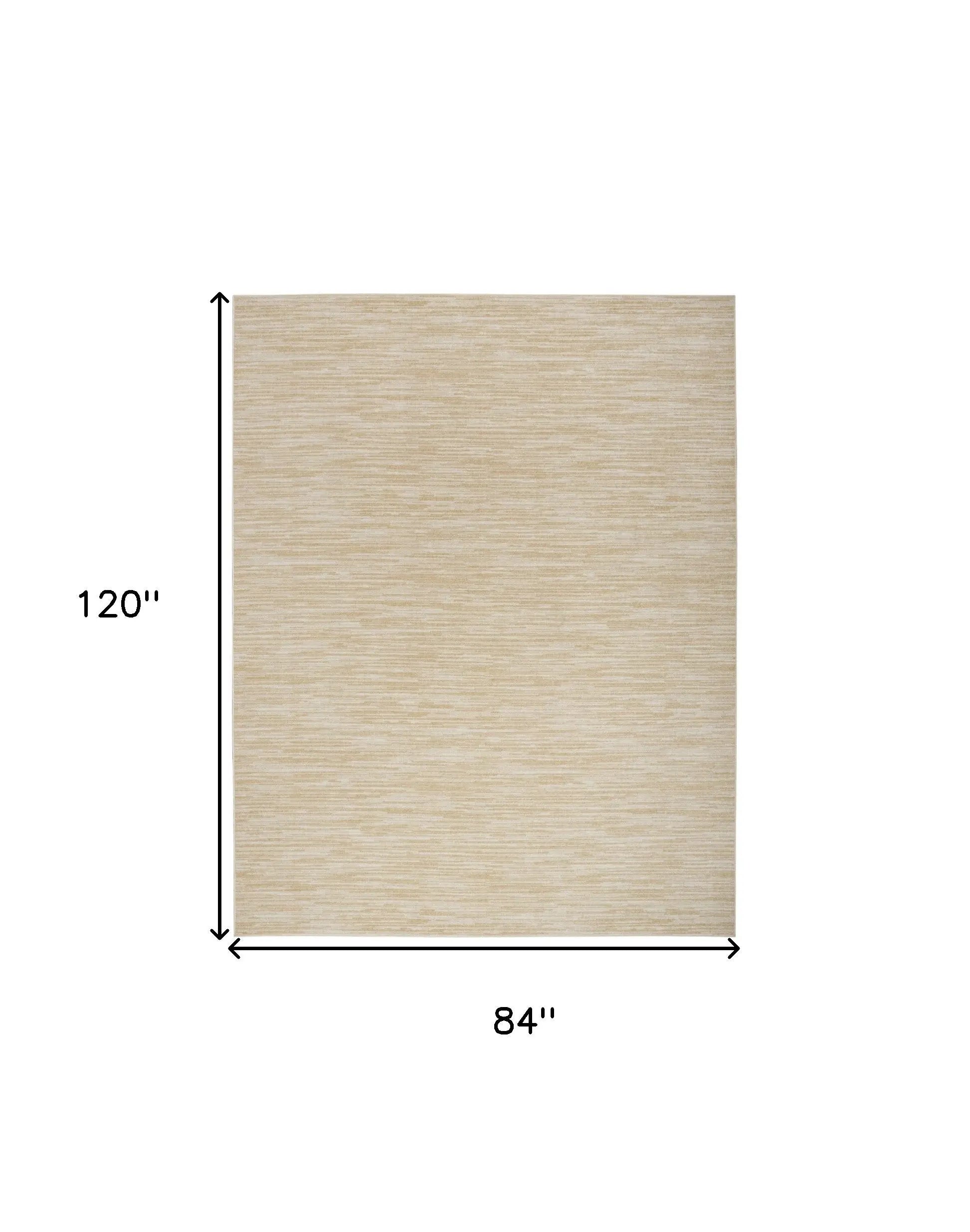 7' X 10' Ivory And Gold Abstract Indoor Outdoor Area Rug Homeroots Outdoor