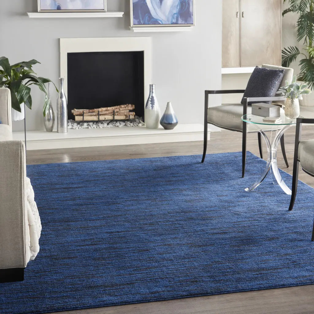 7' X 10' Midnight Blue Indoor Outdoor Area Rug - GreatEagleInc