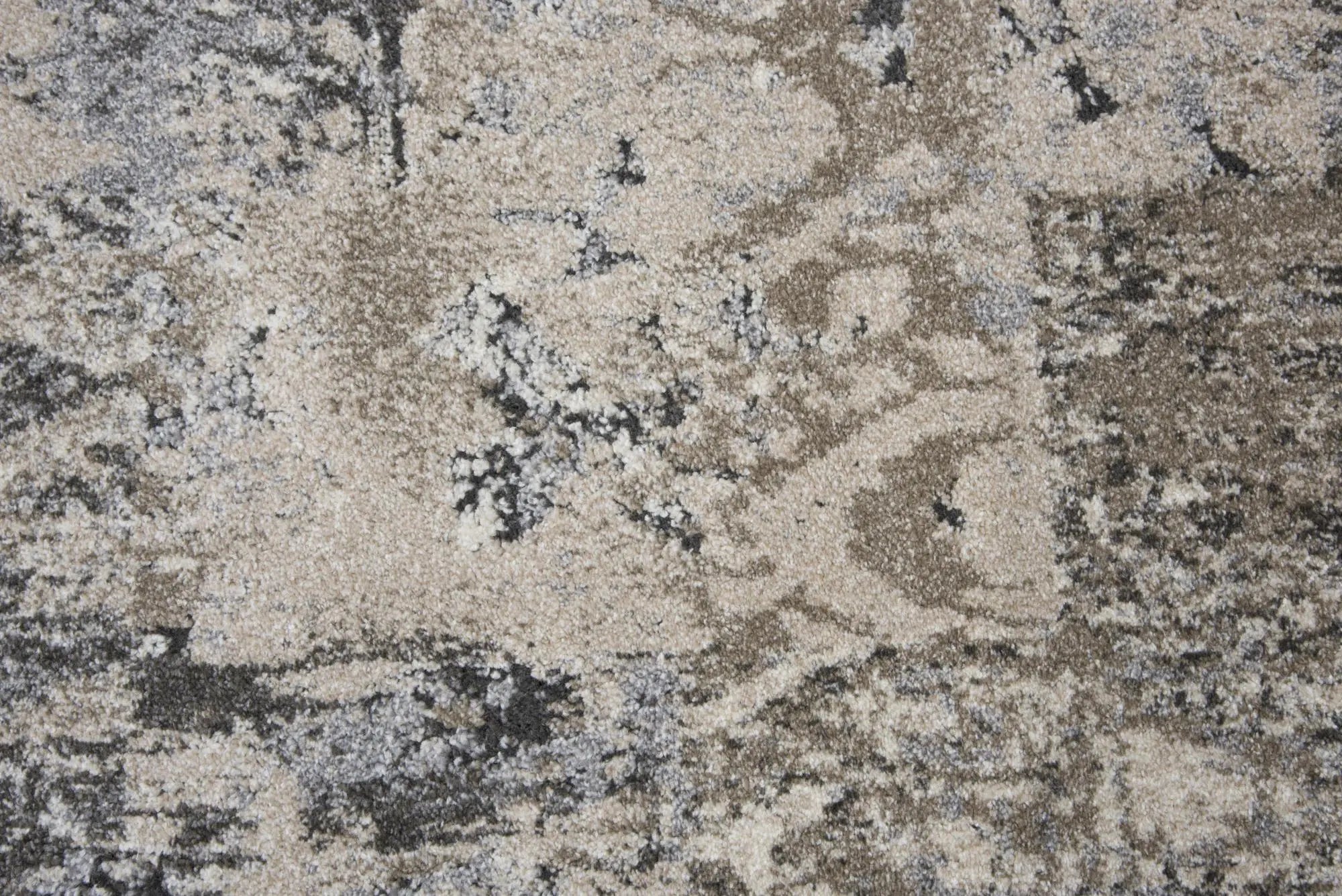 7' X 10' Silver Beige And Taupe Abstract Area Rug Homeroots Home Decor