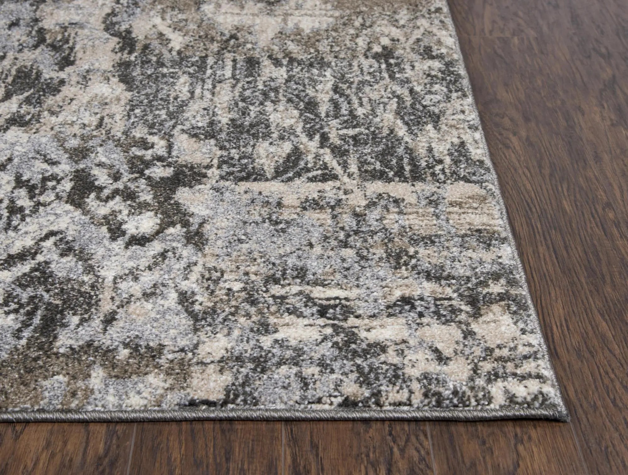 7' X 10' Silver Beige And Taupe Abstract Area Rug Homeroots Home Decor