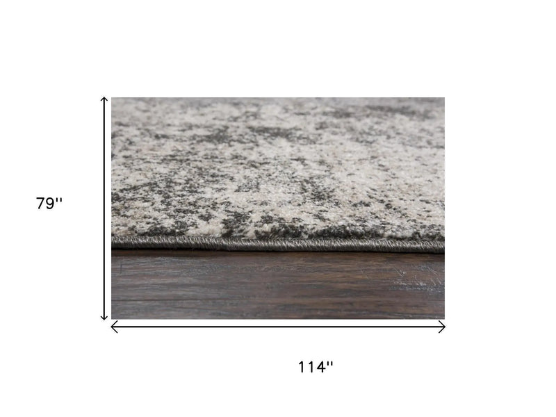 7' X 10' Silver Gray And Taupe Abstract Area Rug Homeroots Home Decor