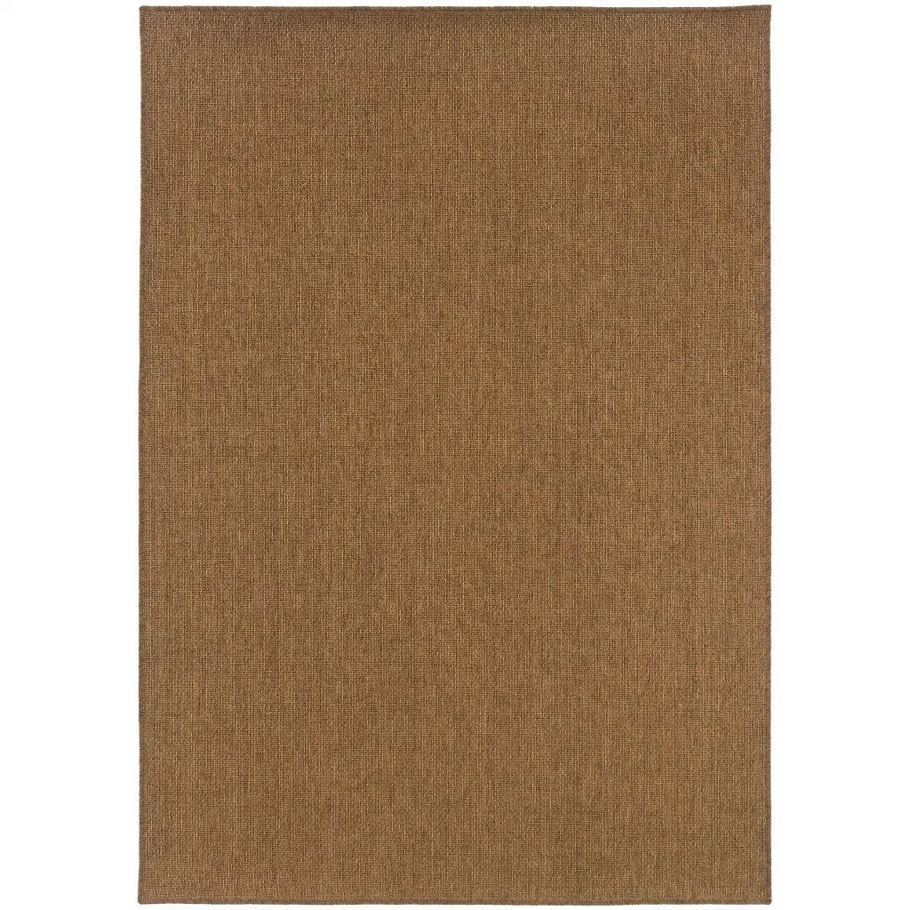 7' X 10' Tan Stain Resistant Indoor Outdoor Area Rug Homeroots Outdoor