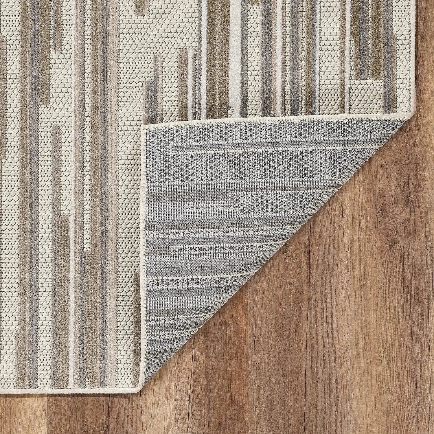 7' X 9' Gray Abstract Stain Resistant Indoor Outdoor Area Rug Homeroots Outdoor
