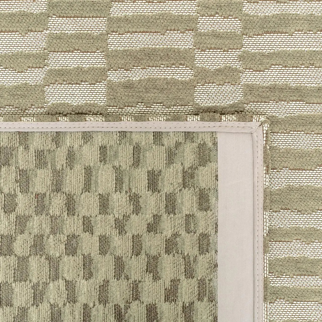 7' X 9' Tan And White Abstract Washable Area Rug With UV Protection Homeroots Home Decor