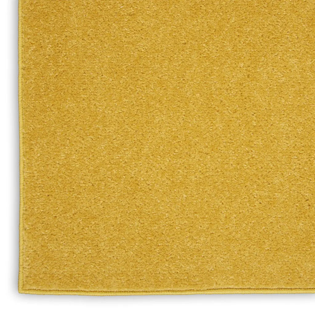 7' Yellow Square Indoor Outdoor Area Rug - GreatEagleInc