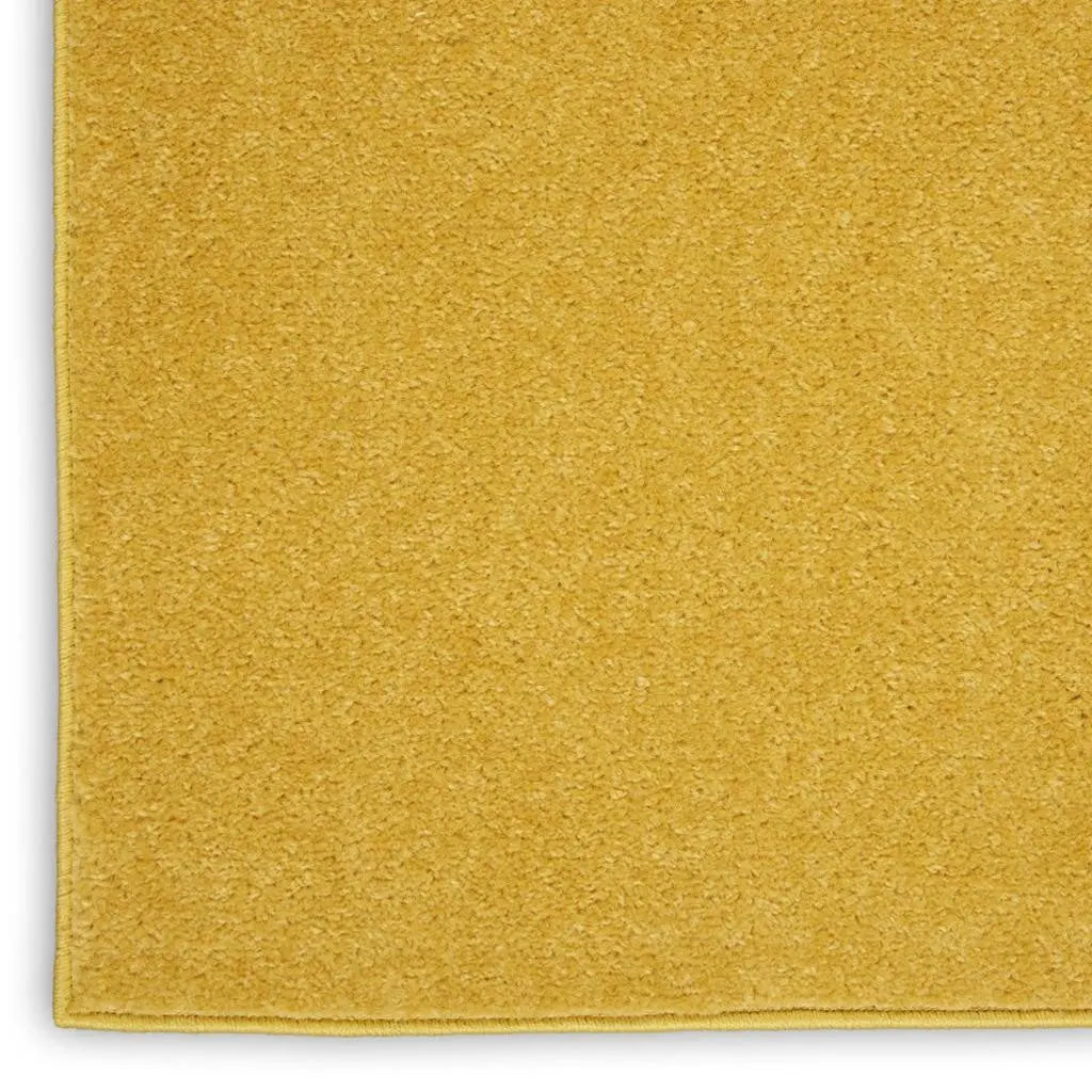 7' Yellow Square Indoor Outdoor Area Rug - GreatEagleInc