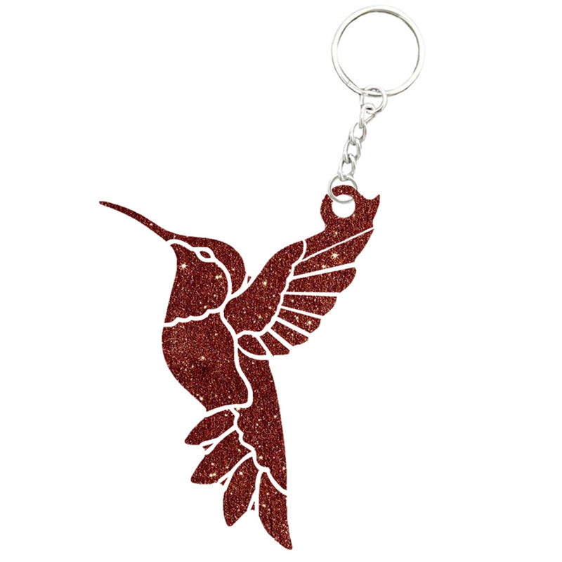 Creative Hummingbird Shape Silicone Mold Resin Keychain Casting Molds Resin Mold Silicone Self Defense Keychain