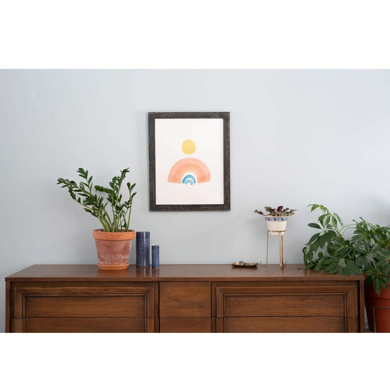 8.5" x 11" Black Solid Wood Tabletop Picture Frame - GreatEagleInc