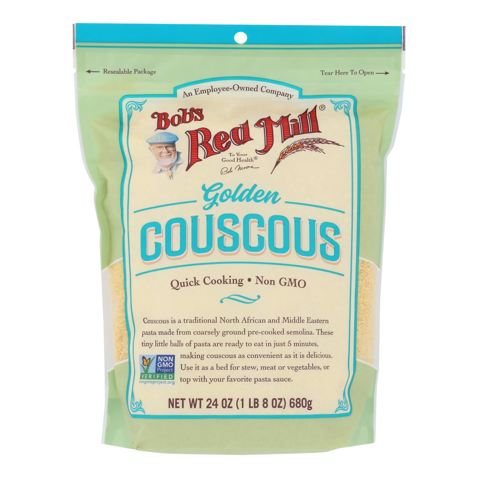 Bob's Red Mill - Couscous Golden - Case Of 4-24 Oz - GreatEagleInc