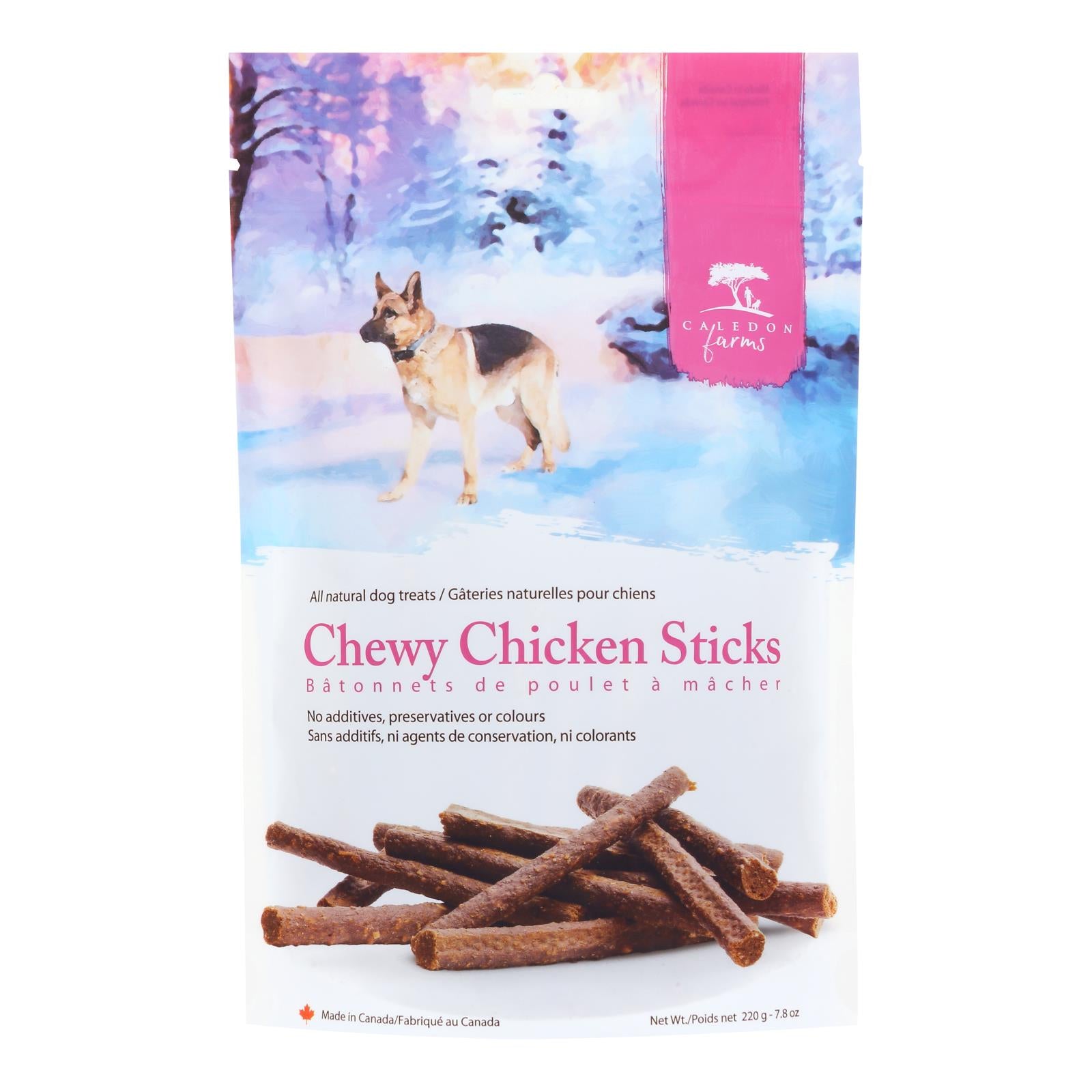 Caledon Farms - Dog Treat Chewy Chicken Stck - Case Of 4-7.8 Oz - GreatEagleInc