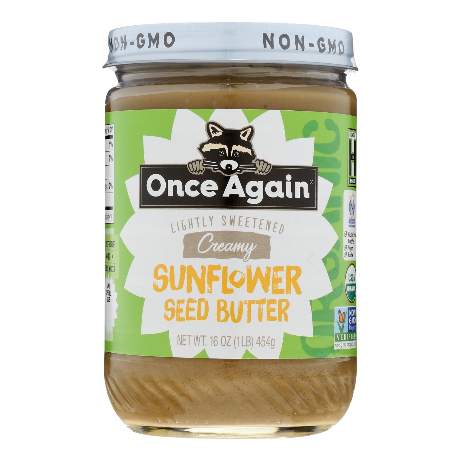 Once Again - Sunflower Butter Smooth - Case Of 6-16 Oz - GreatEagleInc