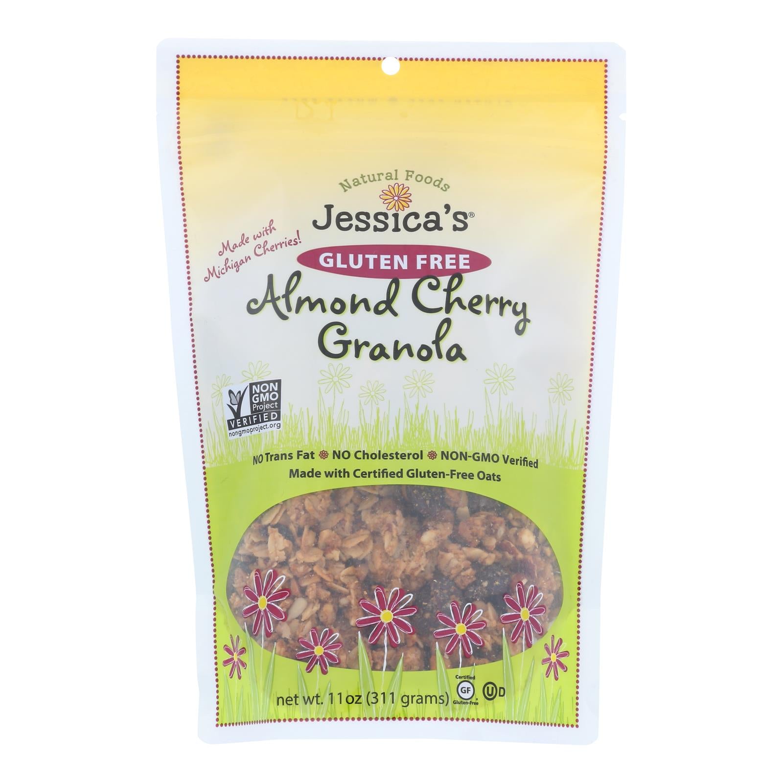 Jessica's Gluten-free Almond Cherry Granola  - Case Of 12 - 11 Oz - GreatEagleInc