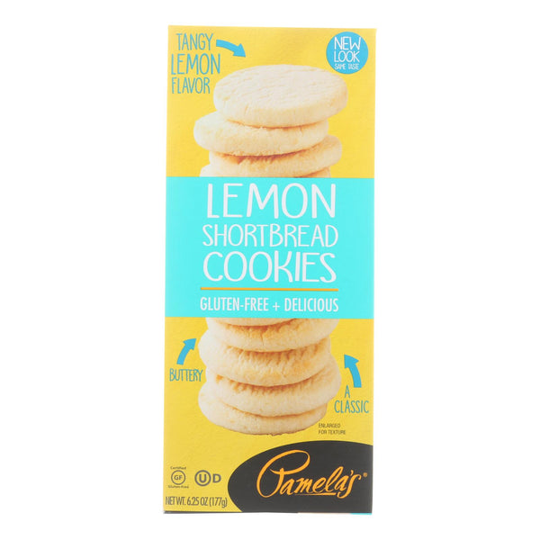 Pamela's Products - Cookies - Lemon Shortbread - Gluten-free - Case Of 6 - 6.25 Oz. - GreatEagleInc