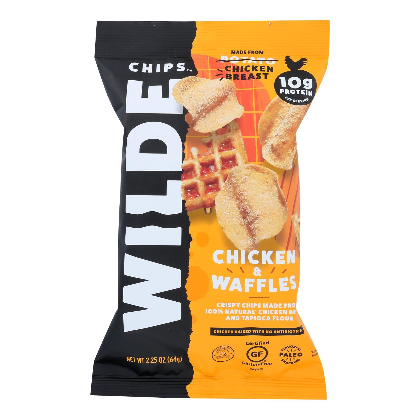 Wilde - Chicken Chips Waffles - Case Of 12 - 2.25 Oz - GreatEagleInc