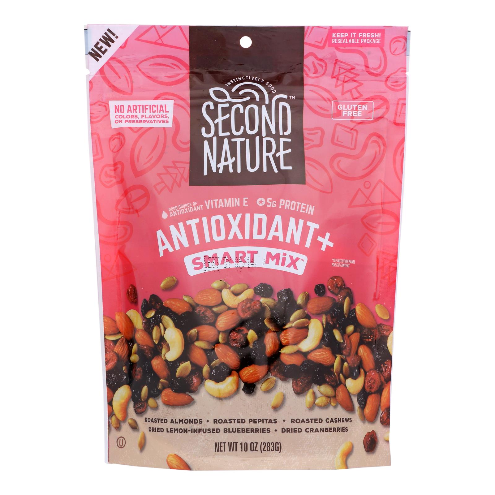 Second Nature - Nut Medley Antioxident Smart Mix - Case Of 6-10 Oz - Home & Garden