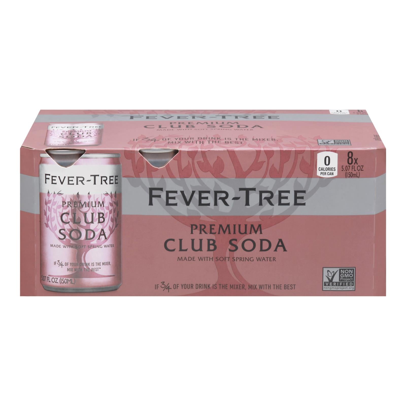 Fever-tree - Club Soda Cans - Case Of 3-8/5.07fz - Home & Garden