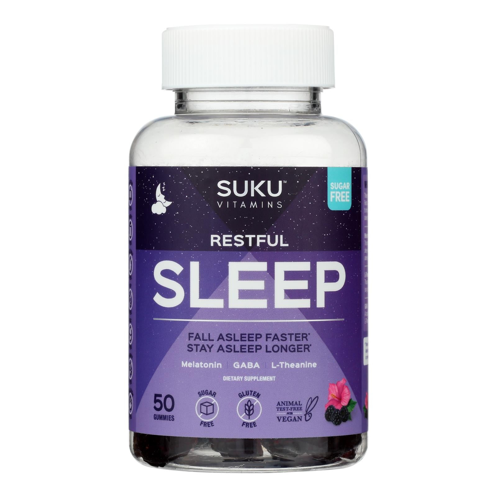 Suku Vitamins - Gummy Restful Sleep - 1 Each -50 Count - Home & Garden
