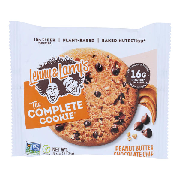 Lenny & Larry's - Complete Cookie Peanut Butter Chocolate Chip - Case Of 12-4 Oz - GreatEagleInc