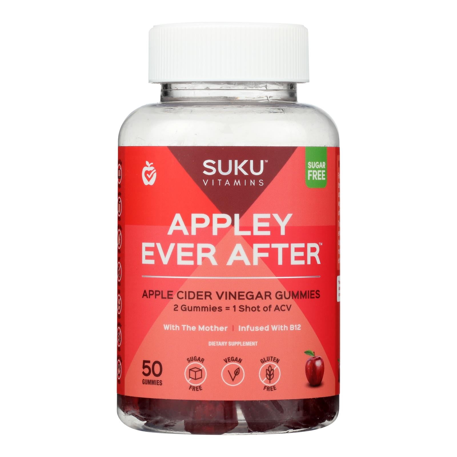 Suku Vitamins - Gummy Appley Ever After - 1 Each -50 Count - GreatEagleInc