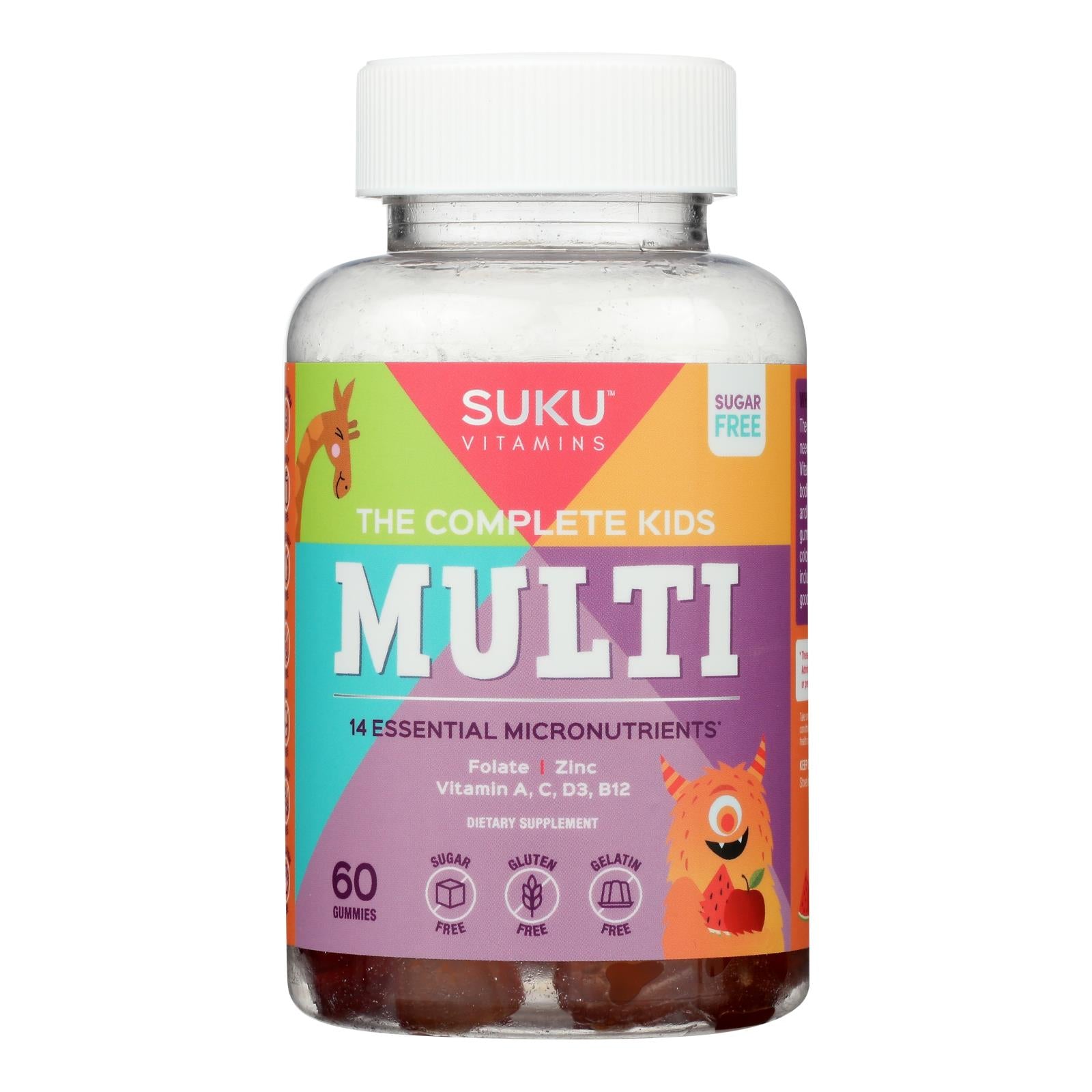 Suku Vitamins - Gummy Complete Kids Multi - 1 Each -60 Count - Home & Garden