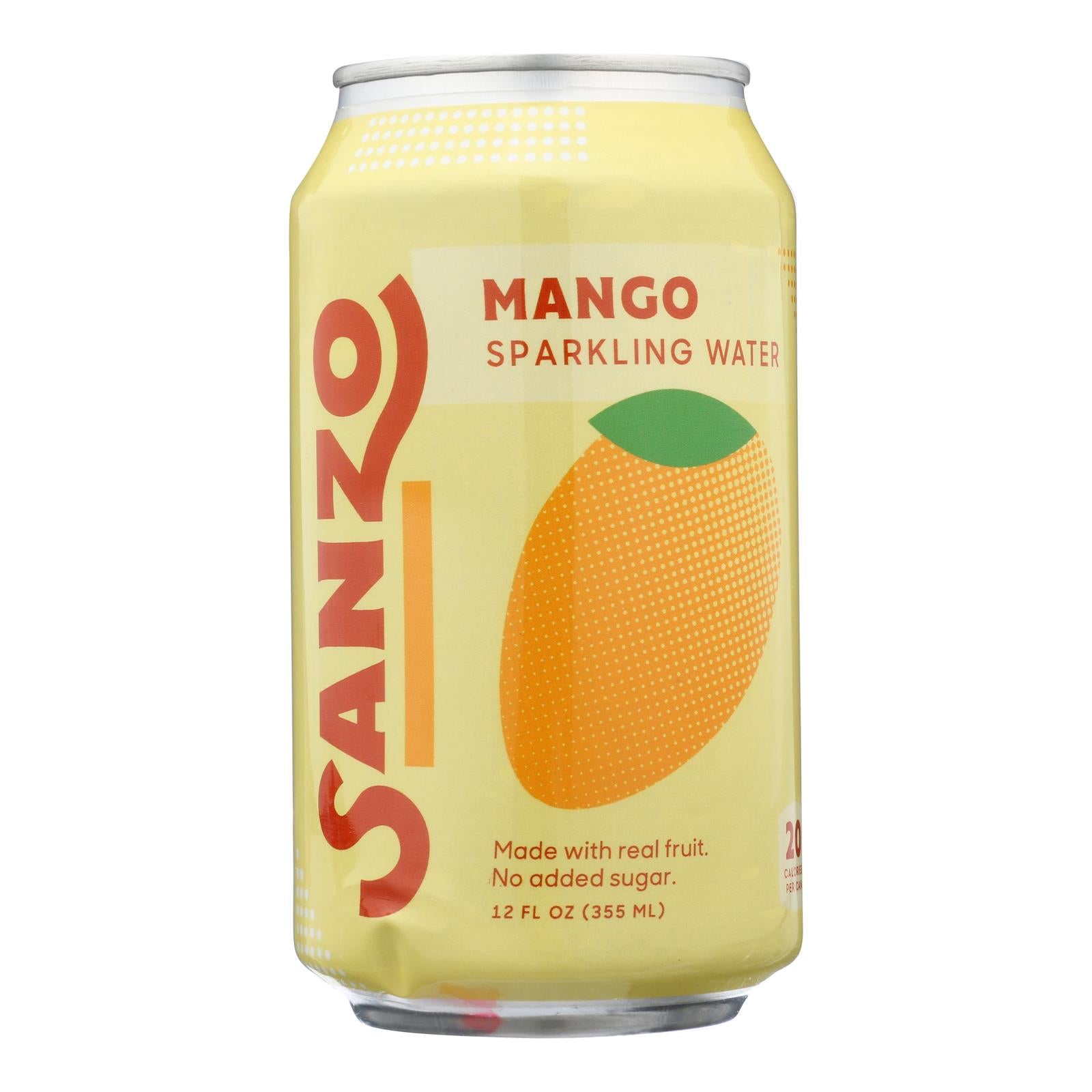 Sanzo - Sparkling Water Alphonso Mango - Case Of 12-12 Fz - GreatEagleInc