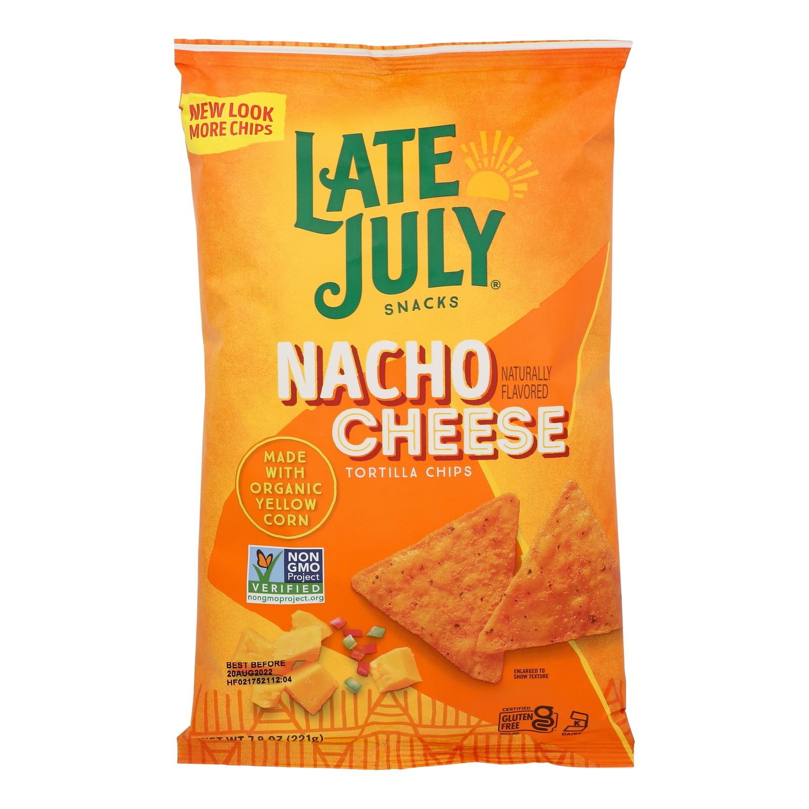 Late July Snacks - Tort Chip Nacho Chs - Case Of 12-7.8 Oz - GreatEagleInc