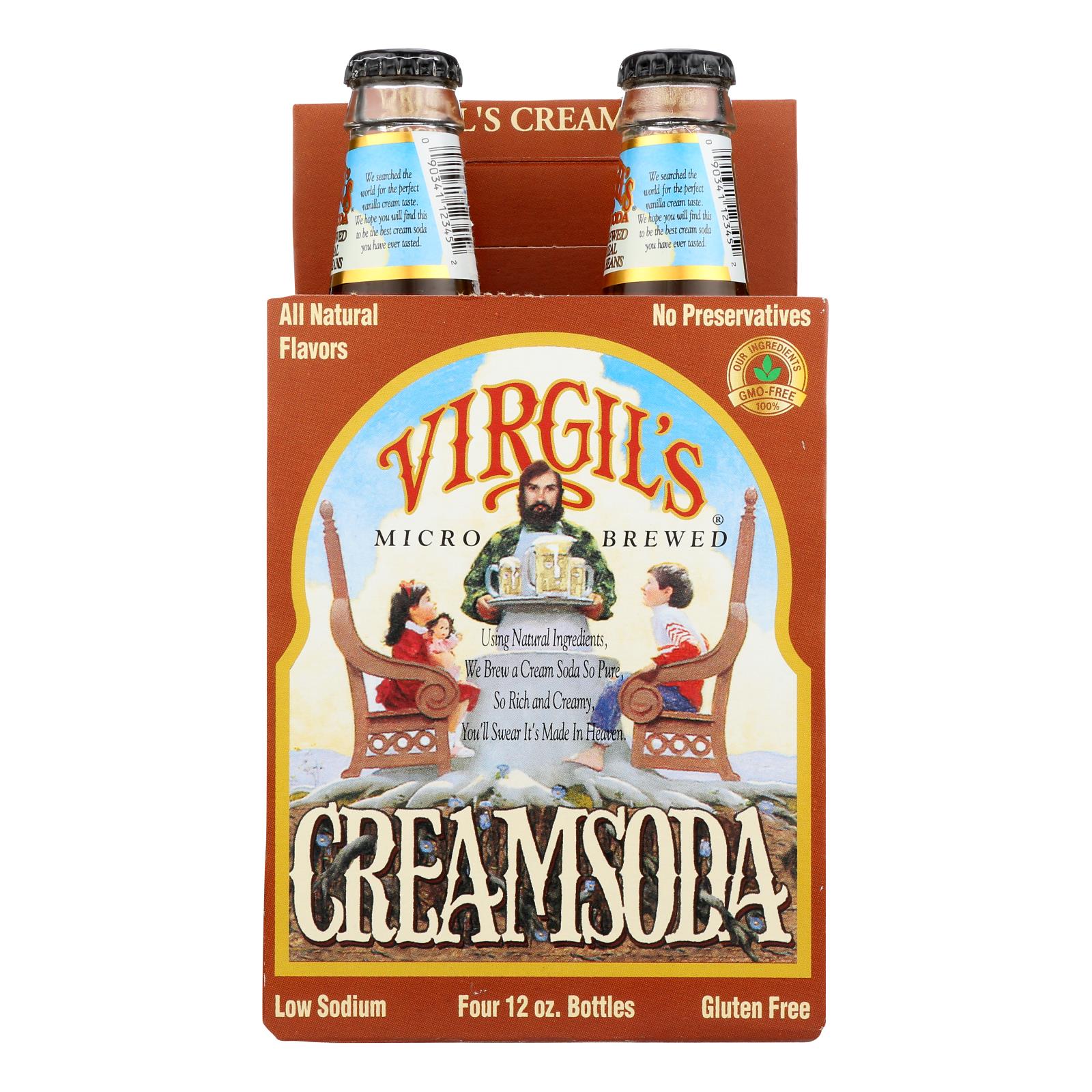 Virgil's Rootbeer Cream Soda - Cream - Case Of 6 - 12 Fl Oz. - GreatEagleInc