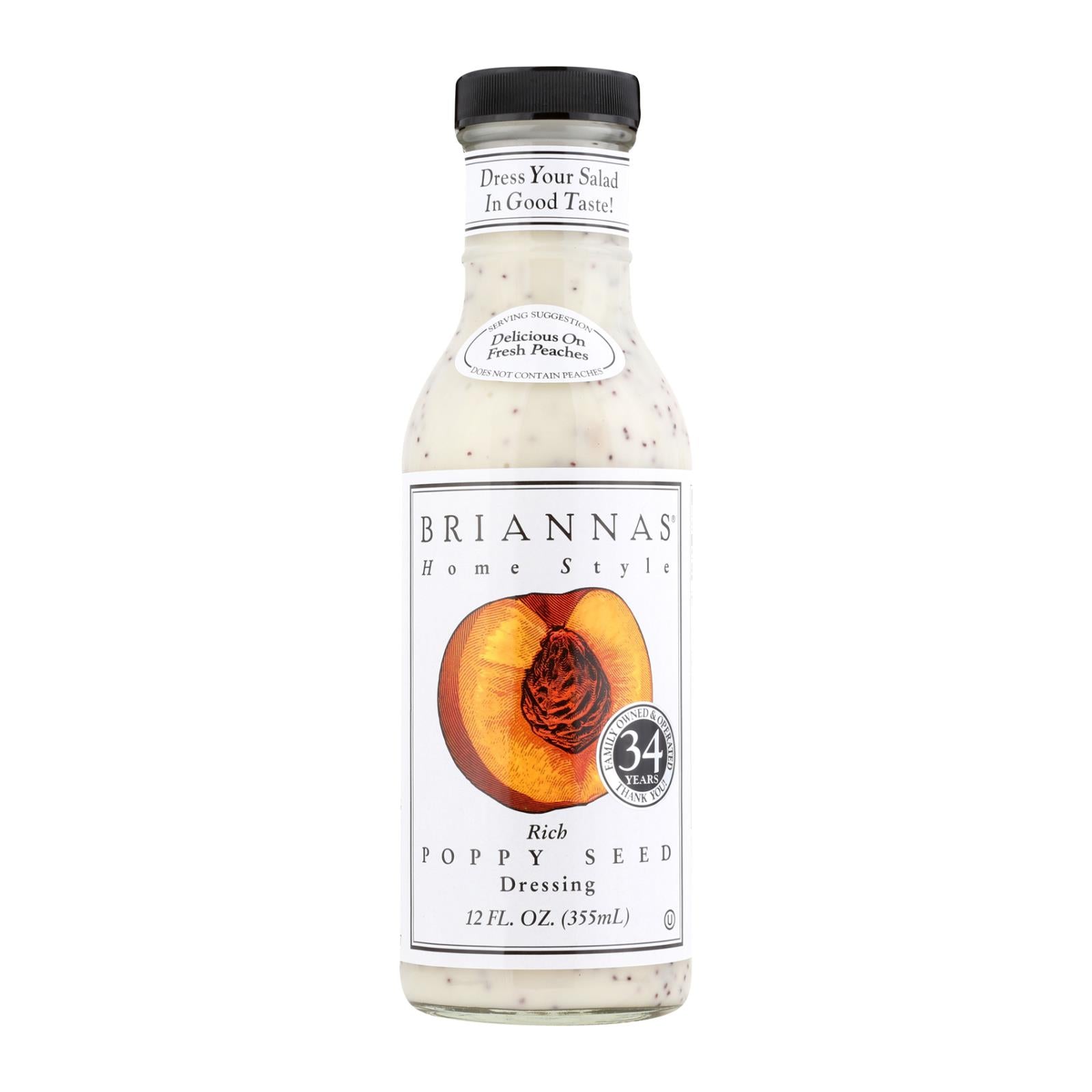 Brianna's - Salad Dressing - Poppy Seed - Case Of 6 - 12 Fl Oz. - GreatEagleInc