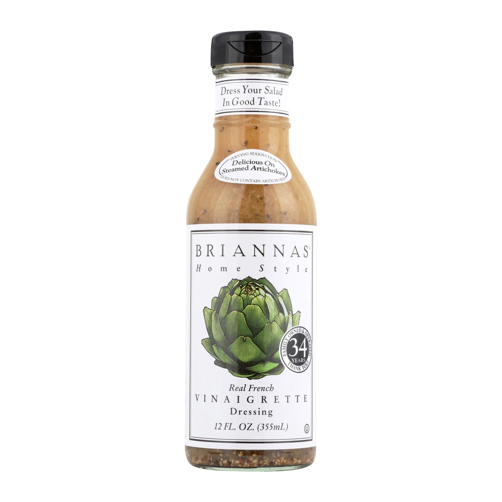 Brianna's - Salad Dressing - Real French Vinaigrette - Case Of 6 - 12 Fl Oz. - GreatEagleInc